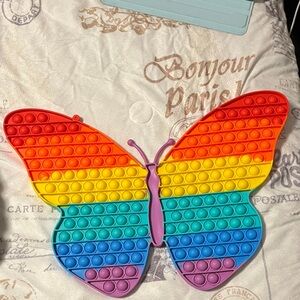 Rainbow Butterfly Pop It Fidget Toy